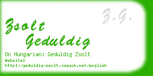 zsolt geduldig business card